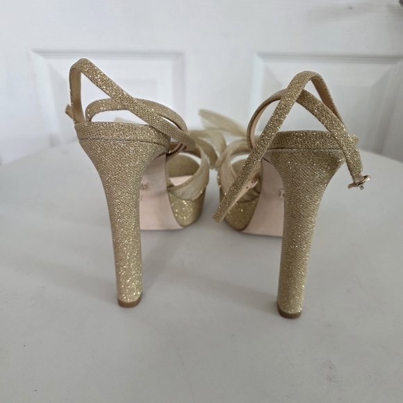 NWT Badgley Mishcka Sophie Bow Platform Sandals - Picture 5 of 7